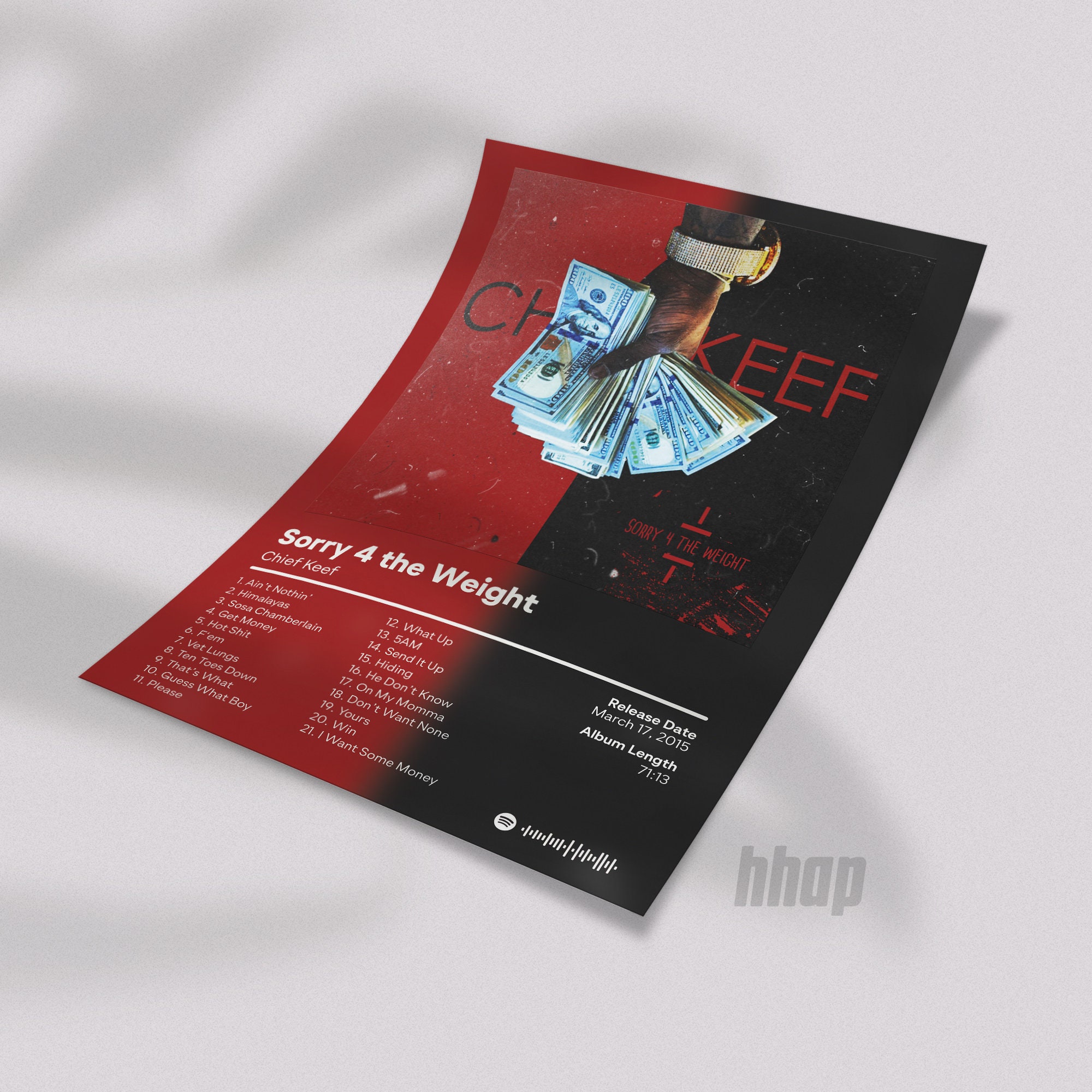 Chief Keef - Sorry 4 the Weight - Album Cover Poster sold by Juanna Xie