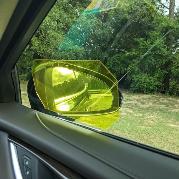 car mirror glare block, auto mirror bright light shield, vehicle mirror glare shade