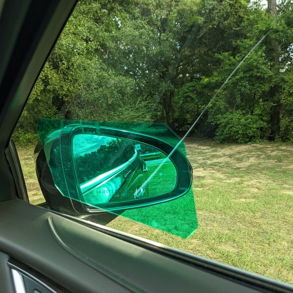 car mirror glare block, auto mirror bright light shield, vehicle glare shade, sun block