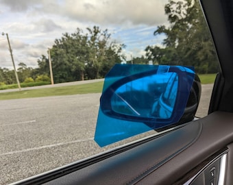 Car mirror glare block , auto mirror bright light block, bright light shield, mirror protection from bright headlights