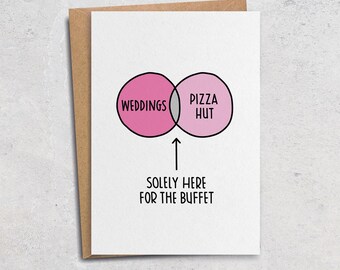 Funny Weddings Card | Him Her Girlfriend Boyfriend Wife Husband Joke Birthday Wedding First Dance Fiance Congratulations