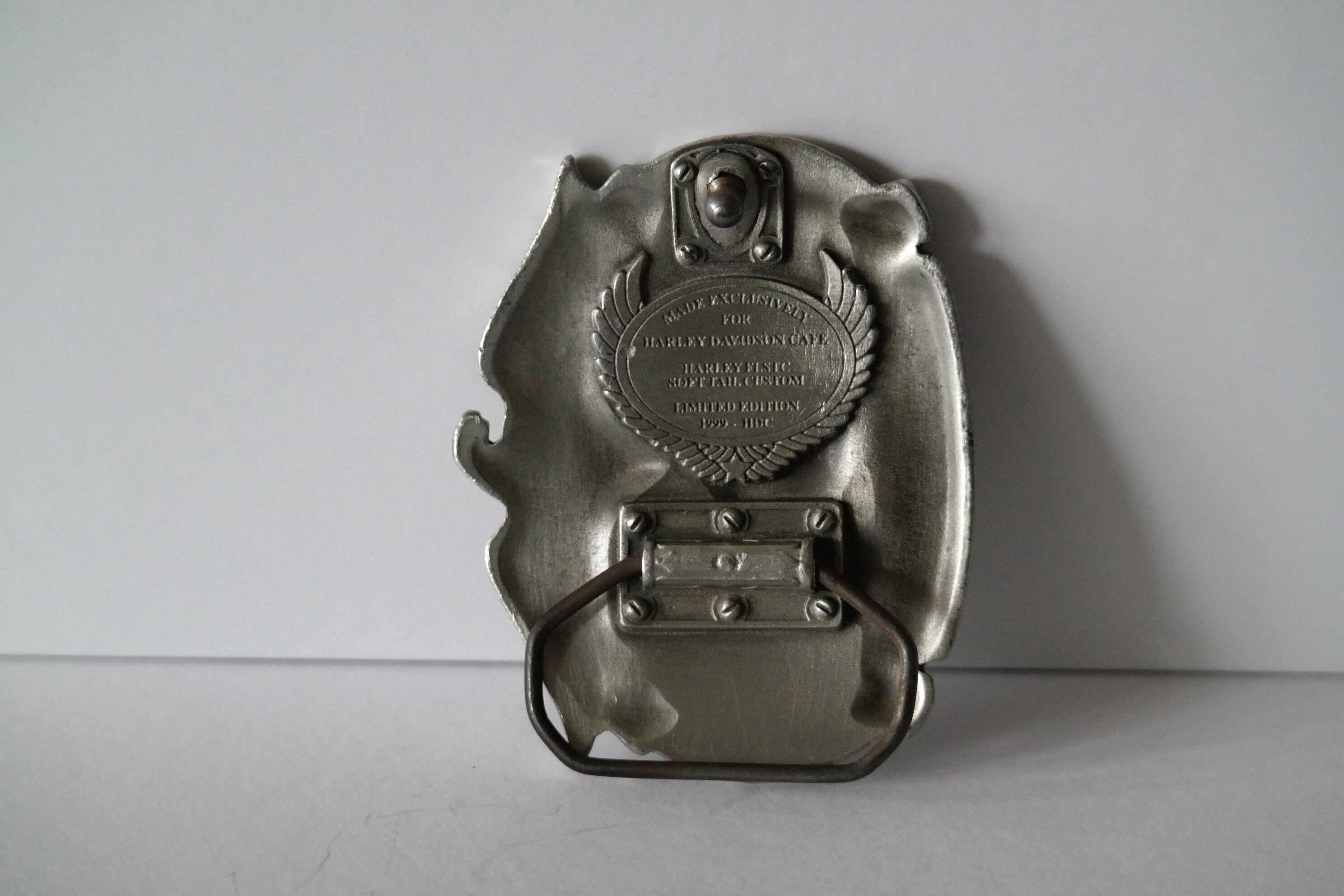 Boucle De Ceinture Harley Davidson 1999 - Argenté - Largeur 45mm - Occasion