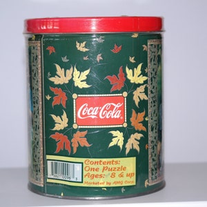 Coca-Cola 200-Piece Puzzle from 1998 - Special Edition Featuring Norman Rockwell's "The Barefoot Boy" Painting - Sealed Coca-Cola Tin