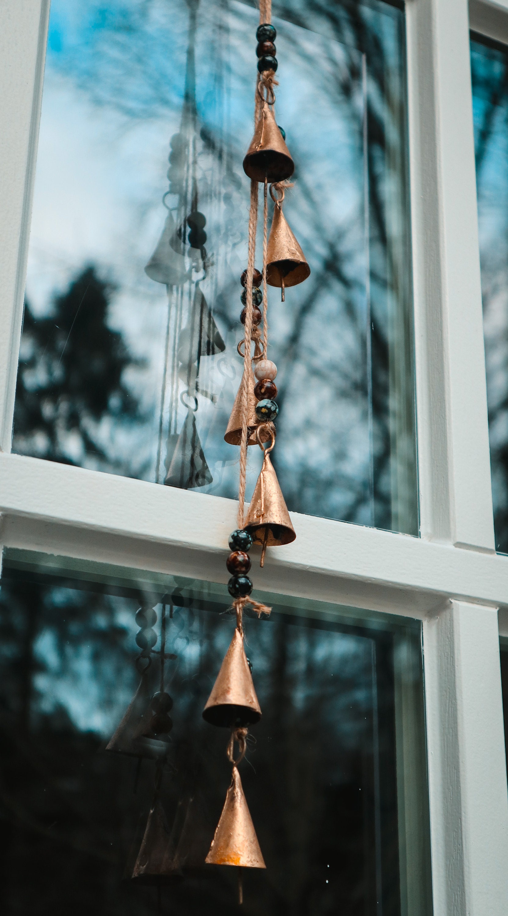 Grands carillons à vent de papillon en cuivre, carillon de vent extérieur  unique pour votre patio, jardin et maison extérieure Dcor