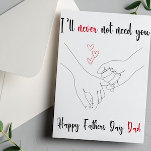 Carte de fête des pères, carte d'anniversaire pour papa, fête des pères personnalisée, cadeau, cadeau de fête des pères, cadeau d'anniversaire pour papa, carte de fête des pères douce