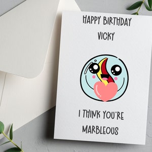Jolie carte d'anniversaire pour petit ami, carte d'anniversaire drôle pour mari, pour femme, pour petite amie, cadeau d'anniversaire personnalisé, carte d'anniversaire
