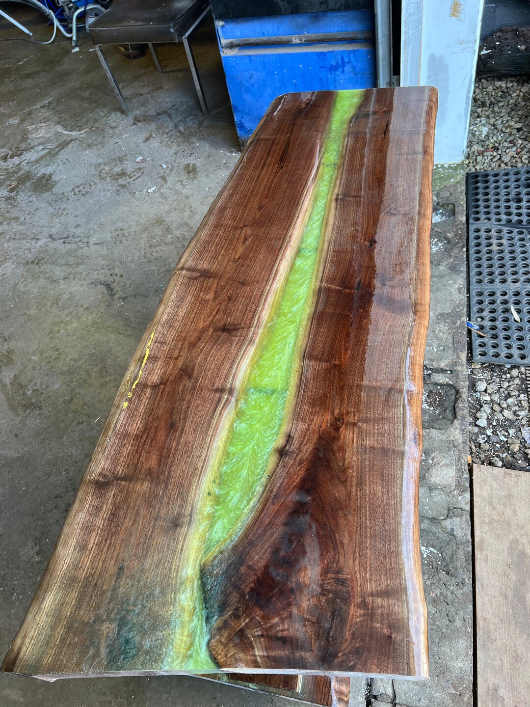 Black Walnut Epoxy Coffee Table Etsy