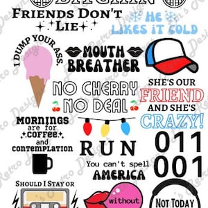 Strangerr Thingss Popular Quotes SVG Bundle