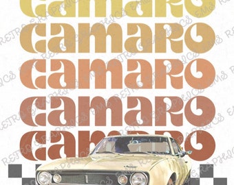 Vintage Camaro PNG Grafika