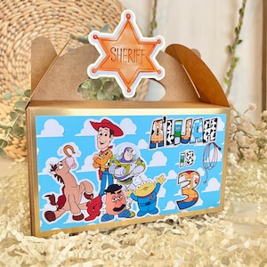 Toy Story Birthday Party Gable Boxes: Custom Favor Treat Boxes