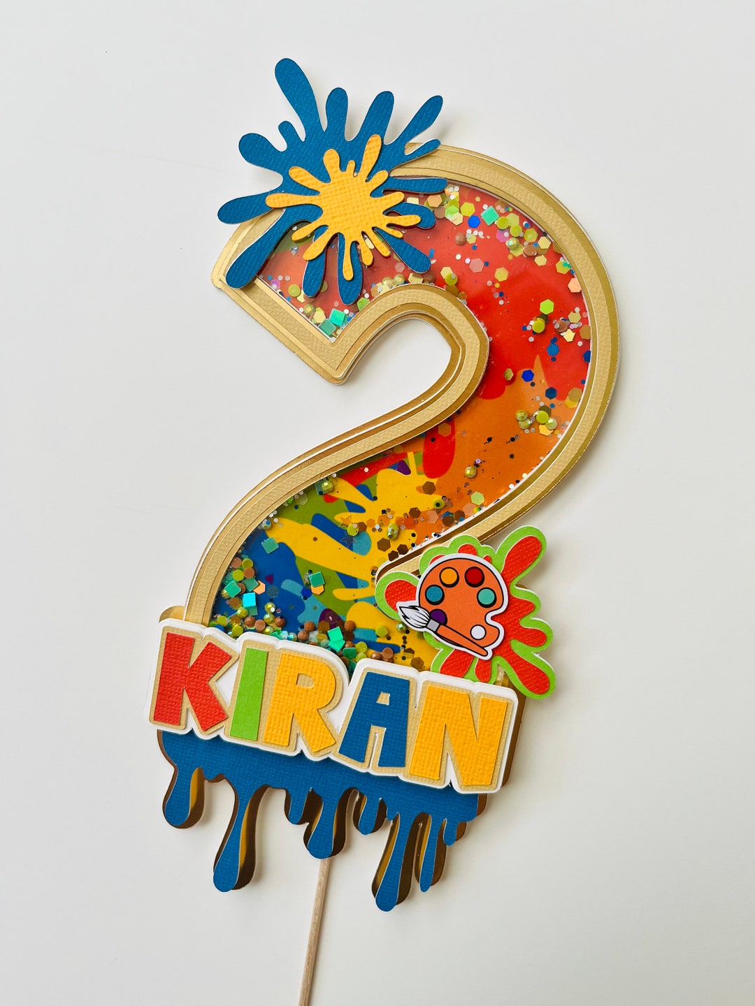 Paint Cake Topper , Art Cake Topper, Painting Cake Topper, Paint