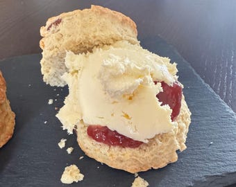 Scones británicos, 12 bizcochos - Pastel de buzón, Caja de dulces