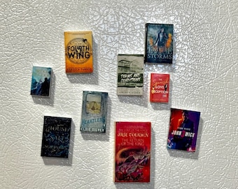 Personalized Book Magnet, Gift for Book Lovers, Readers, Handmade, YA Fantasy, New Adult Fantasy, Miniature books, Fridge Magnets, Tiny Book