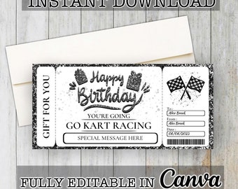 Birthday FOOTBALL TEAM Gift Ticket Template, Create Memorable Birthday ...
