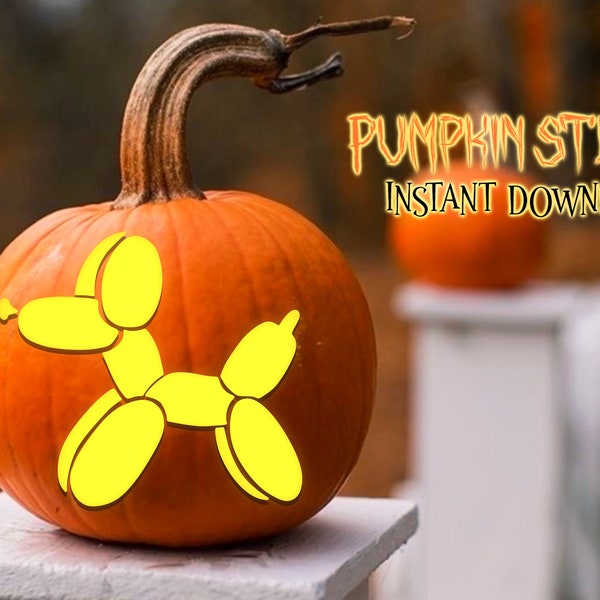 Dog Pumpkin Stencil Etsy