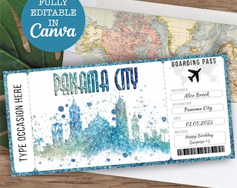 Panama City Ticket - Etsy