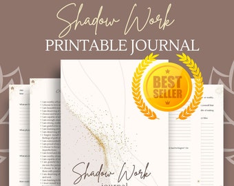 Guided Shadow Work Journal – Printable Self-Healing Workbook (PDF)