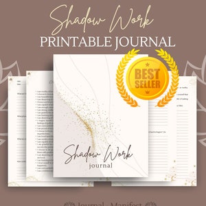 Shadow Work Journal Printable PDF - Therapy Worksheets Workbook Worksheets Writing Prompts - Daily Mental Health Anxiety ADHD iPad GoodNotes