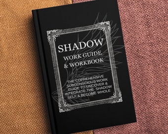 Shadow Work Guide & Workbook – Printable PDF Inner Work Journal with CBT Worksheets, Anxiety Prompts, Daily Therapy Tool for Self Healing
