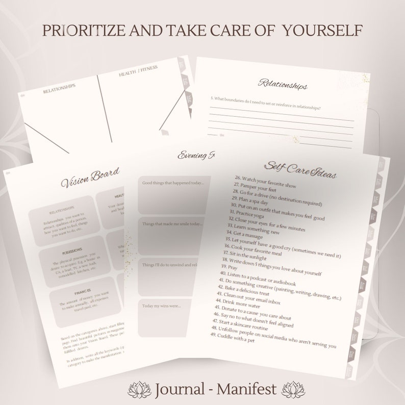 digital inner work bundle shadow work journal with prompts cbt therapy worksheets inner child journal anxiety healing therapy gratitude self care wellness mental health ipad goodnotes notability mindfulness daily weekly monthly journal download