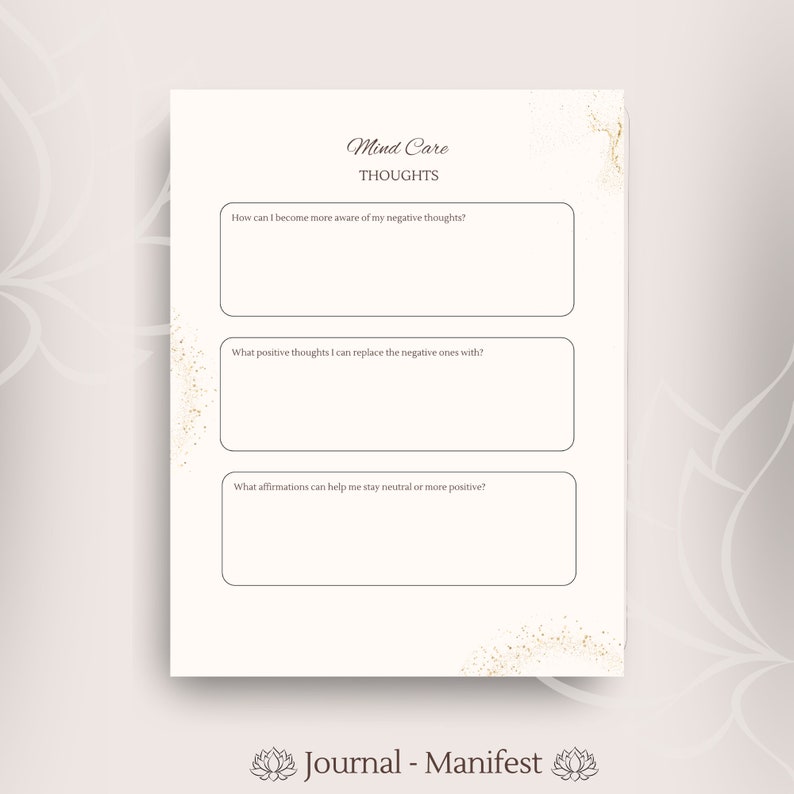 Daily Printable self care journal gratitudewellness mind body spirit shadow work daily journal weekly monthly planner therapy journal writing therapy fitness budget finances financial affirmations quotes tracker electronic vision board the best