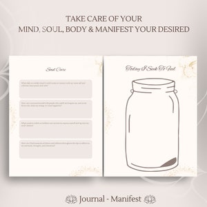 Daily Printable self care journal gratitudewellness mind body spirit shadow work daily journal weekly monthly planner therapy journal writing therapy fitness budget finances financial affirmations quotes tracker electronic vision board the best