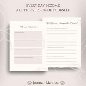 Daily Printable self care journal gratitudewellness mind body spirit shadow work daily journal weekly monthly planner therapy journal writing therapy fitness budget finances financial affirmations quotes tracker electronic vision board the best
