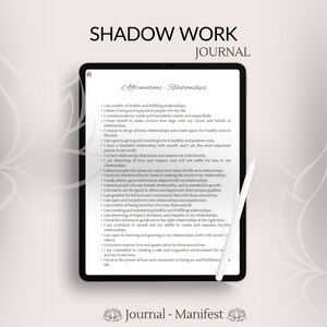 digital shadow work journal with prompts cbt therapy worksheets inner child journal anxiety healing therapy gratitude self care wellness mental health ipad goodnotes notability mindfulness daily weekly monthly planner journal instant download minimal