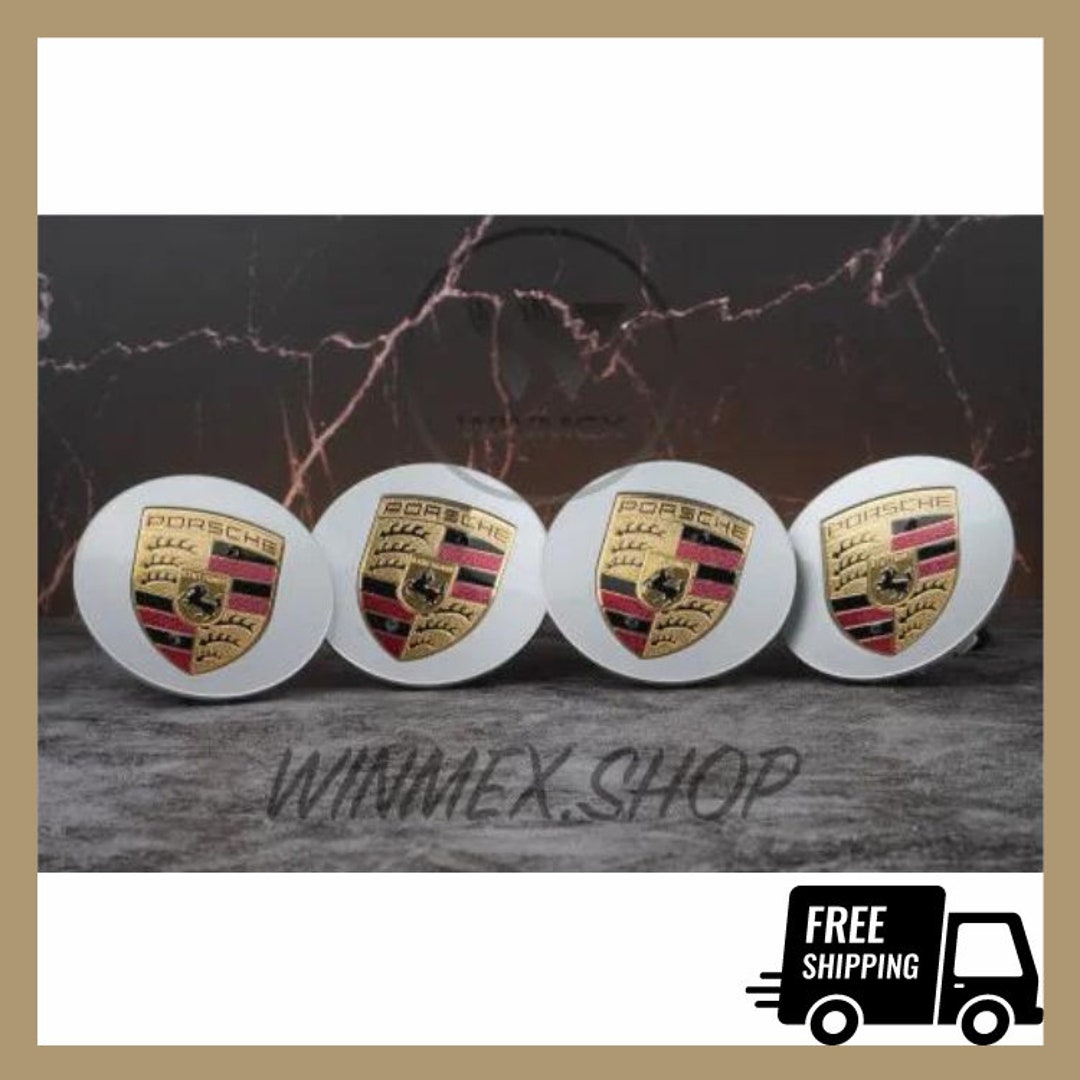 Porsche Wheel Centre Caps Badge Emblem 65mm Silver 4pcs Etsy UK