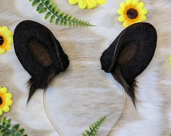Black Bear ears headband