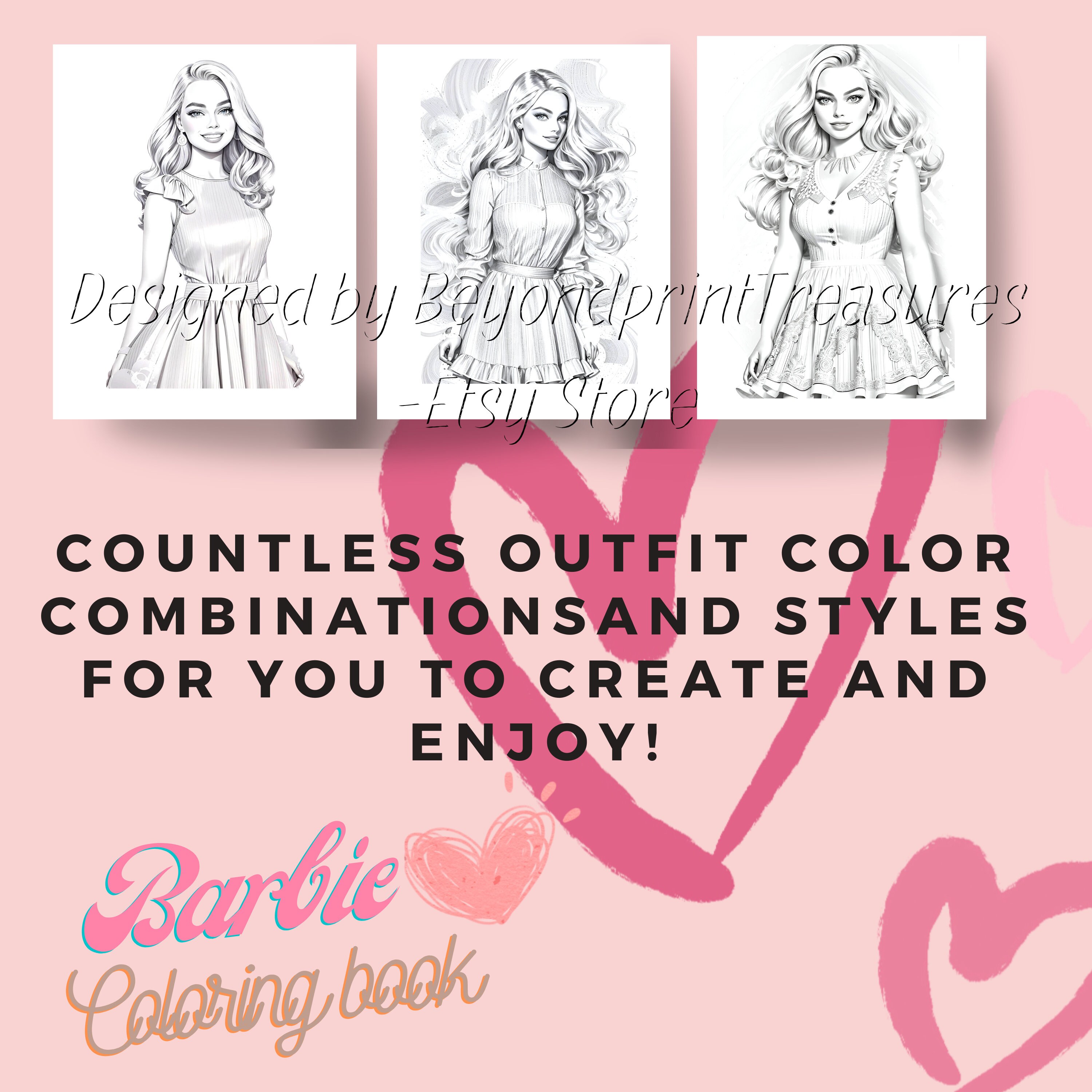 Barbie Movie Digital Coloring Book, Featuring Margot Robbie as Barbie ...