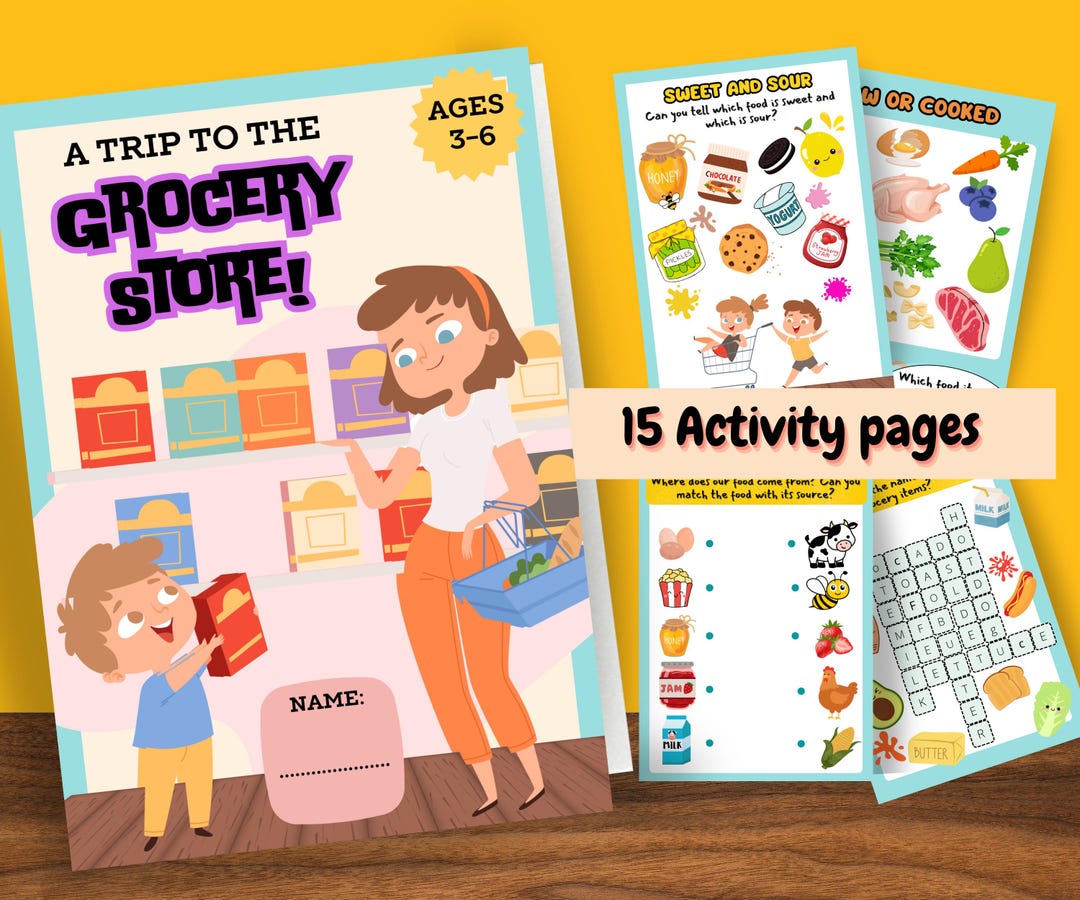 Fun Store Activity Book A Printable Kids Activity Book: Fun Coloring Pages, Puzzles & Games (A ...
