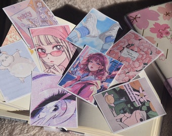 165 Anime Aesthetic Digital Collage Kit - Anime Wall Collage - Aesthetic Wall Bundle - Digital Wall Collage - 90s Anime