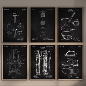 Golf Patent Prints, Set of 6, Golf Art, Golf Decor, Golf  Club, Caddy Bag Blueprint, Golf Ball, Golf Poster, Golf Shoes, Digital Download