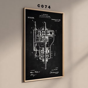 Engine Components Patent Prints: Garage Wall Art (digital Download) - Etsy
