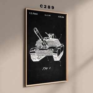 Military Patent Prints, Set of 4, Military Tank Poster, Humvee ...