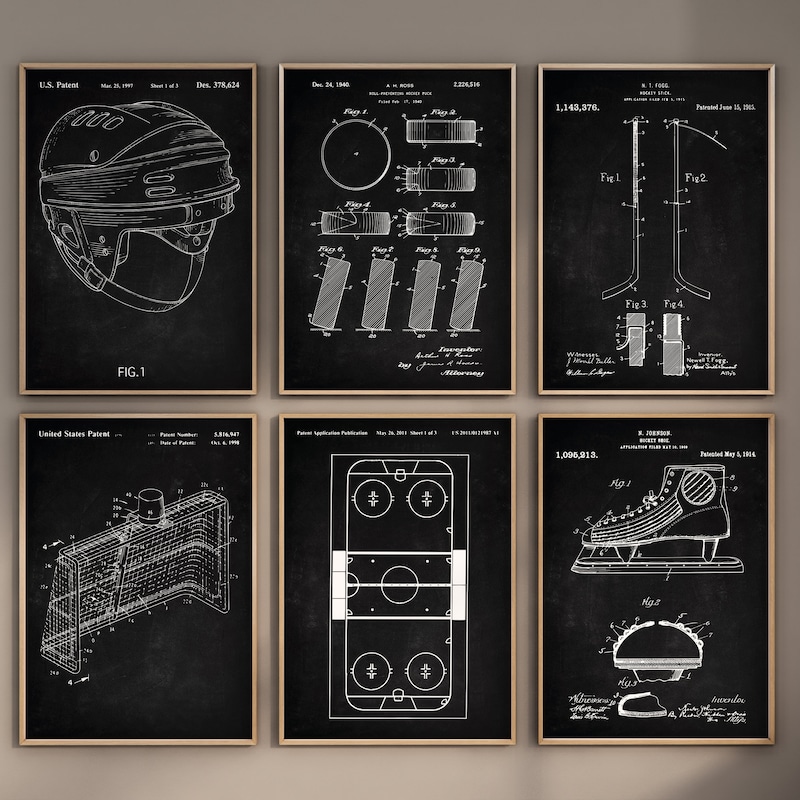 Hockey Wall Decor Etsy