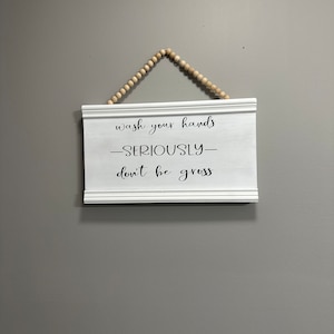 Wash hands sign