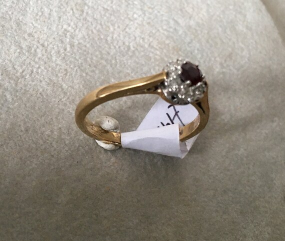 Platinum 1.50ct Oval Ruby and Diamond Dress Ring