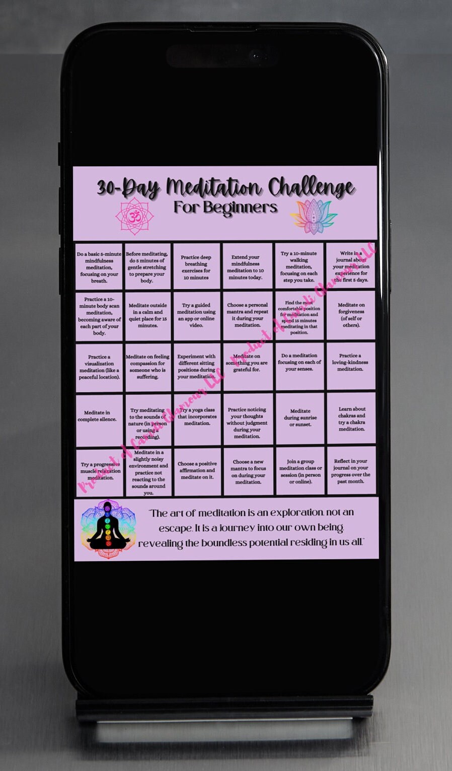30-day Meditation Challenge for Beginners - Etsy