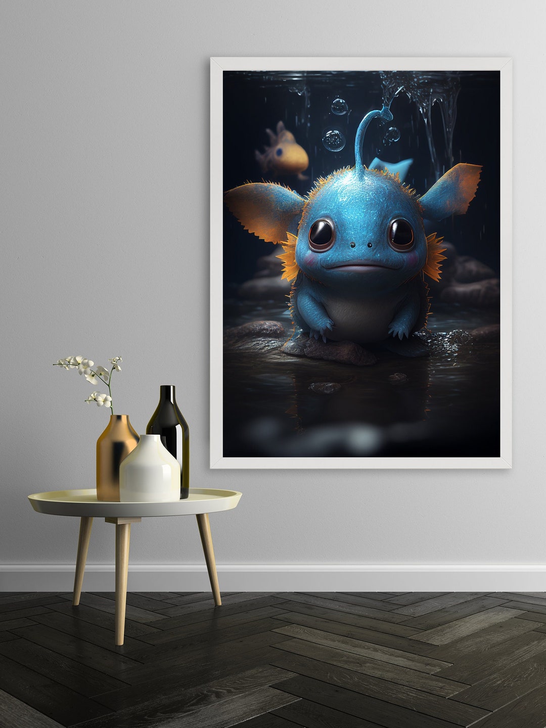 Mudkip Pokemon Poster Wall Art Ai Art Gift for Him Gift Etsy
