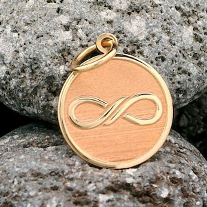 14K Solid Gold Infinity Necklace, Elegant Infinity Pendant, Gold Jewelry Gift for Her, Timeless Charm & Love