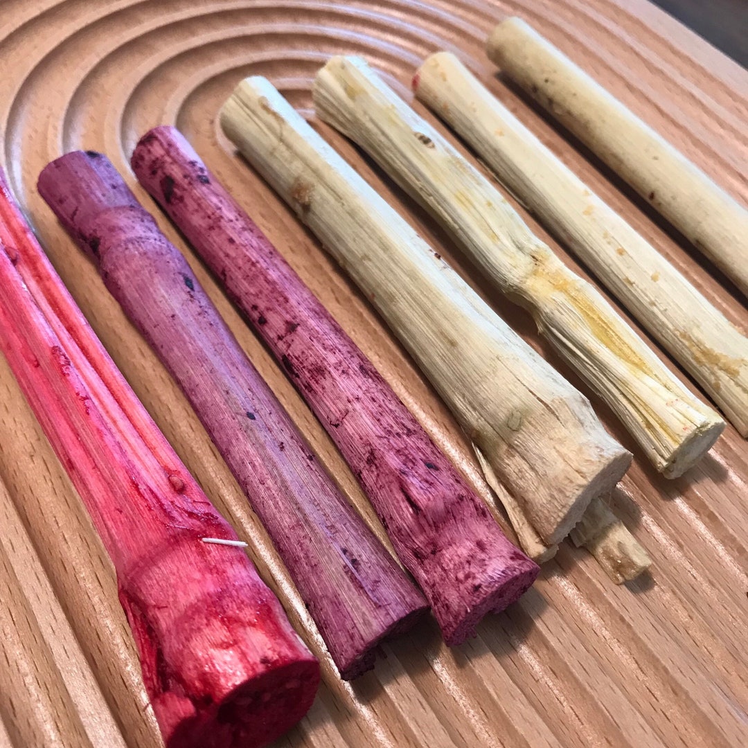 Flavored Bamboo Sticks Rabbit Chews, Bunny Chews, Guinea Pig Chews, Hamster Chews All Organic