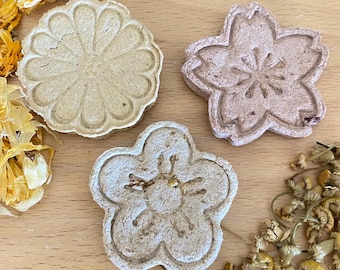 Paquete mixto de flores / Preelaborado / Listo para enviar / Golosinas para conejos / Golosinas para mascotas pequeñas / A base de avena / Totalmente orgánico y natural
