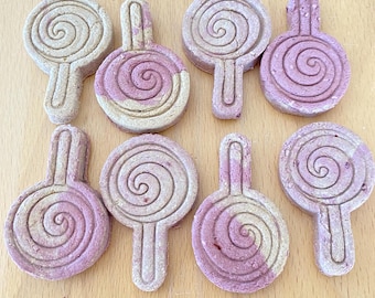 Olliepops | Pre-Made | Ready to Ship | Bunny Treats | Small Pet Treats | Oat Based | All Organic and Natural