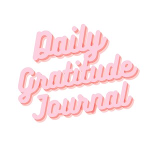 Daily Gratitude Template - Digital Download