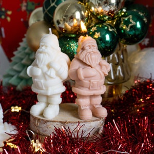 Santa Claus Scented Candle Duo, Holiday Scented Candle, Christmas Candles, Scented Candles for Christmas Gift, St Nick