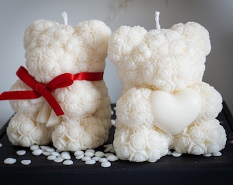 Bear scented candle - Decorative candle - Guest gifts - Mother's Day - Gift for mom - Unique gift