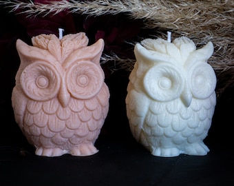 Owl scented candle - owl candle - Decorative candles - Interior decoration - Gift idea - Animal candle - Bird candle