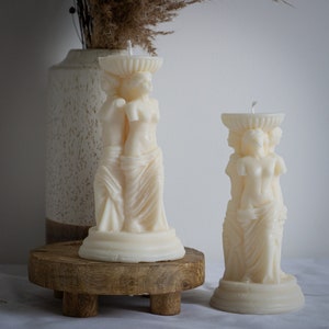 Venus Scented Candle | Greek Goddess | Triple Goddess Candle | Caryatids Party Favors | Original Candle | Home Decor